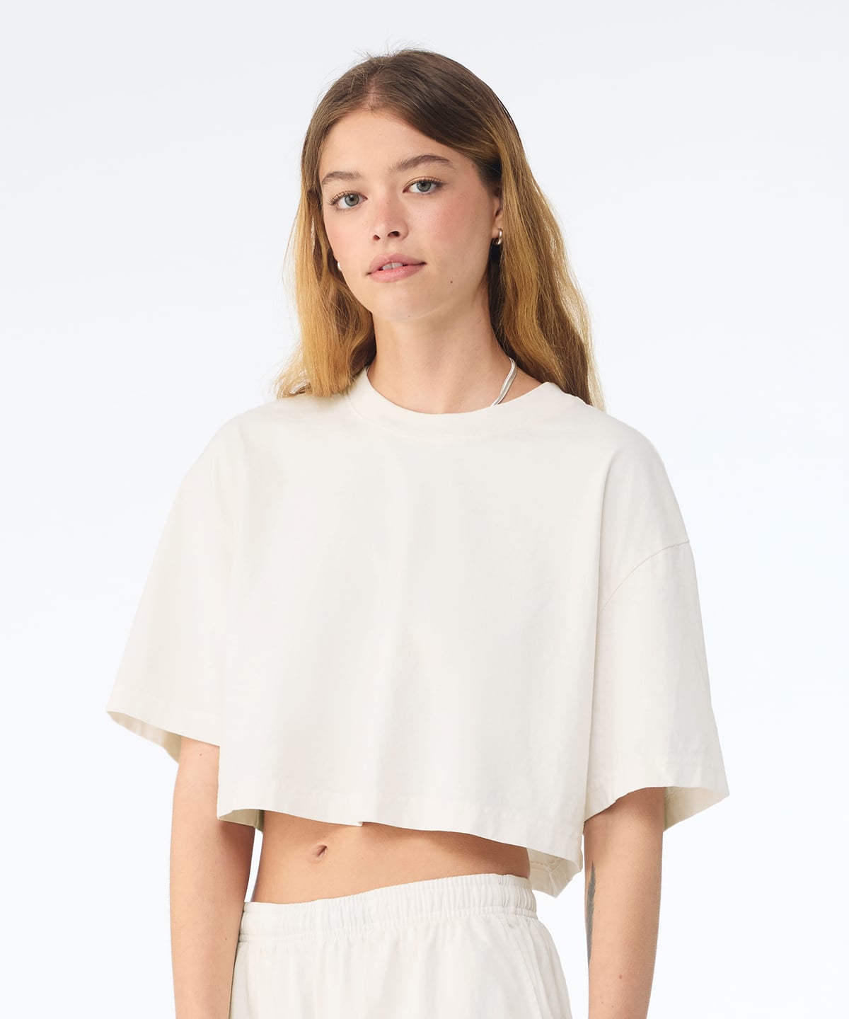 Bella Canvas BE160 Women’s Heavyweight Washed Cropped Tee
