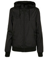 Build Your Brand Women's Two-Tone Tech Windrunner Jacket