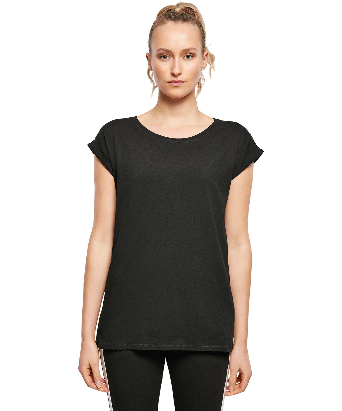 Build Your Brand Women's Organic Extended Shoulder Tee