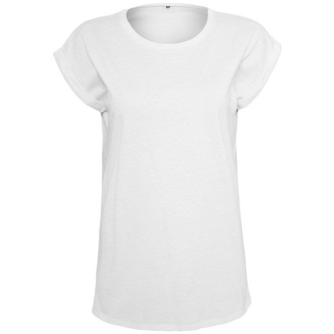 Build Your Brand Women's Organic Extended Shoulder Tee