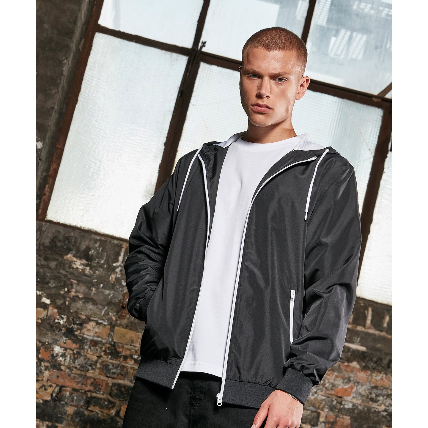 Build Your Brand Recycled Windrunner
