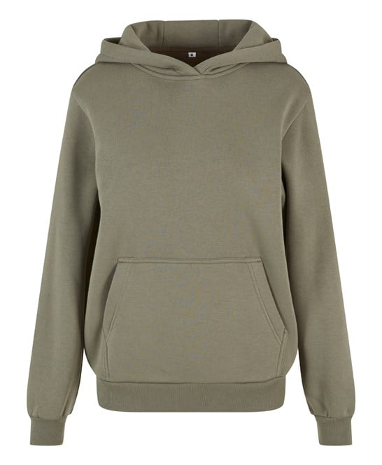 Build Your Brand BY289 Women’s Fluffy Hoodie