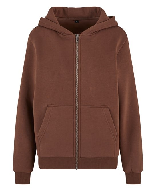 Build Your Brand BY290 Women’s Fluffy Zip Hoodie