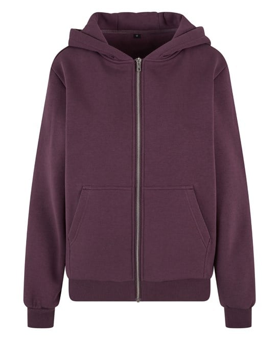 Build Your Brand BY290 Women’s Fluffy Zip Hoodie