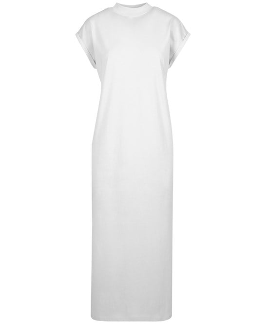 Build Your Brand BY302 Women’s Long Extended Shoulder Dress