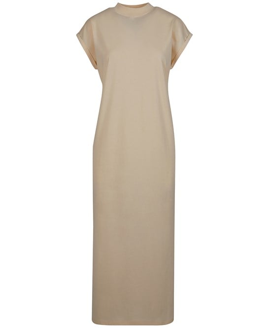 Build Your Brand BY302 Women’s Long Extended Shoulder Dress