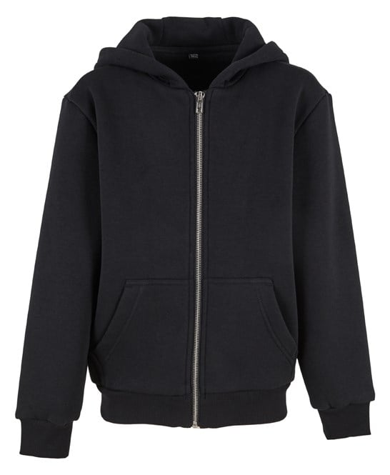 Build Your Brand BY316 Kids Fluffy Zip Hoodie