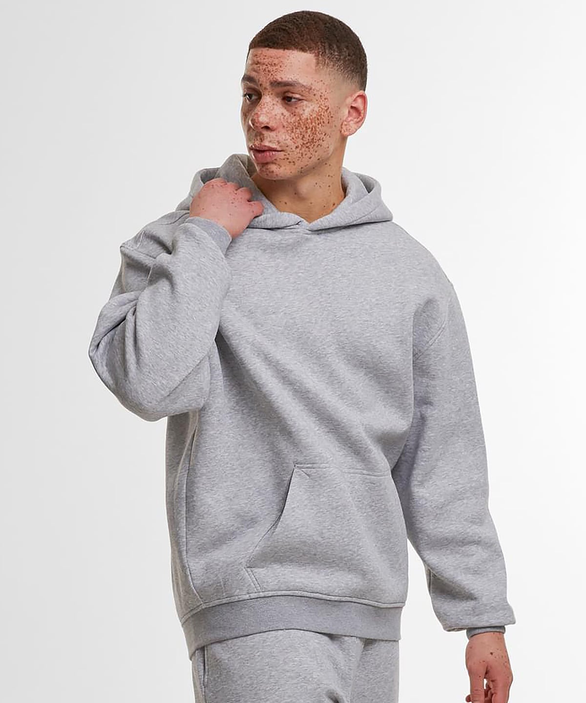 Build Your Brand BY410 Loose-Fit Hoodie
