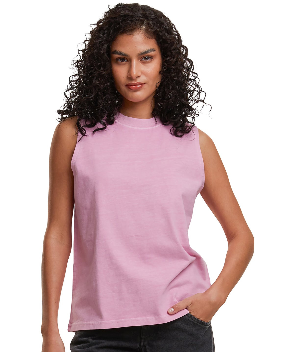 Build Your Brand BY429 Women’s Vintage Washed Sleeveless Tee