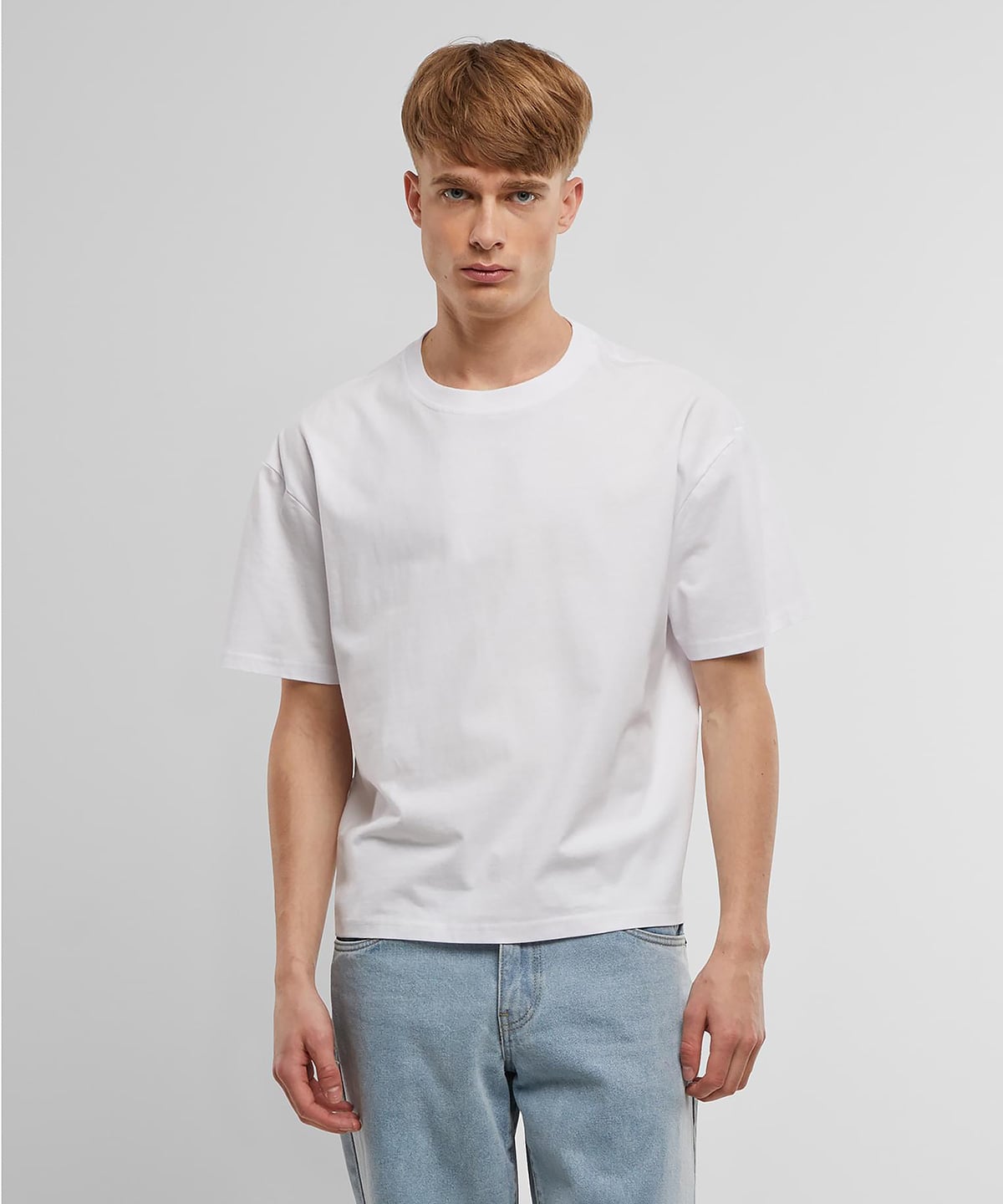 Build Your Brand BY439 Cropped Oversize Tee