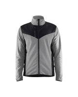 Blaklader Knitted Jacket with Softshell 5942 #colour_grey-melange-black