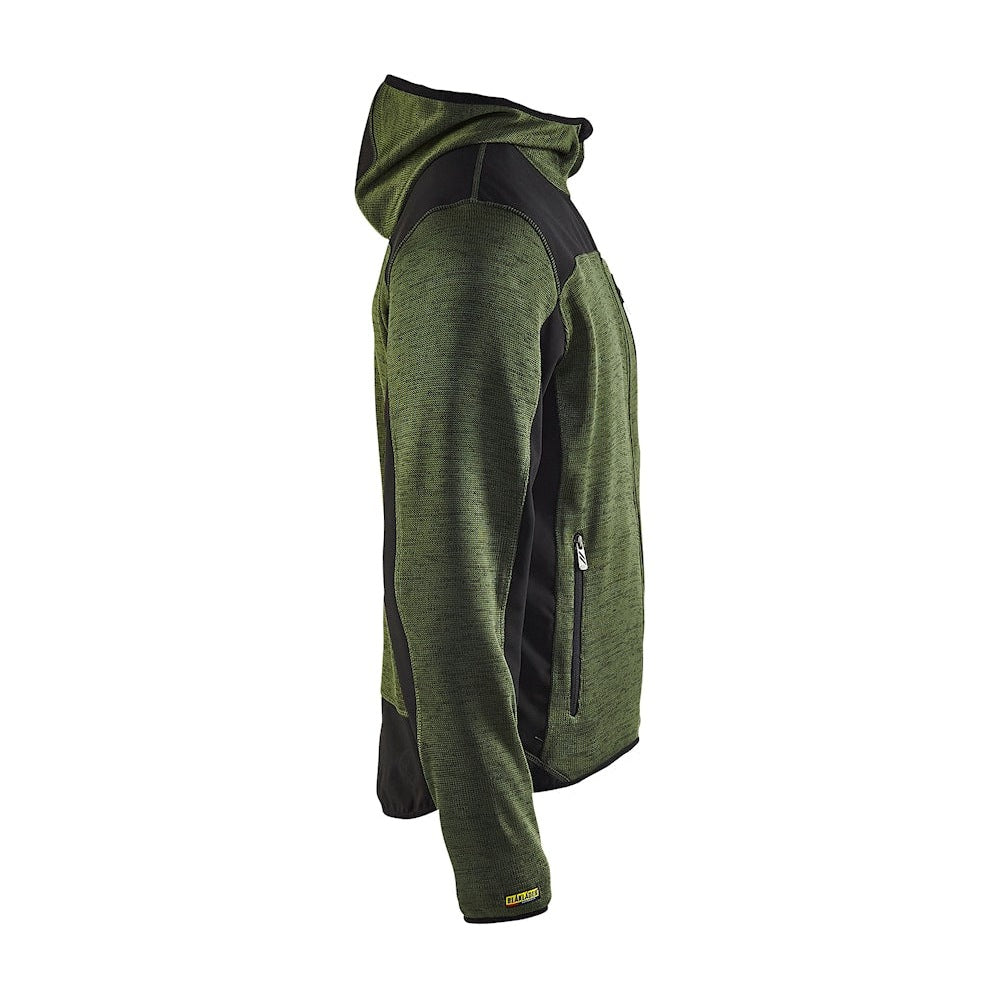 Blaklader Knitted Jacket 4930 #colour_army-green-black