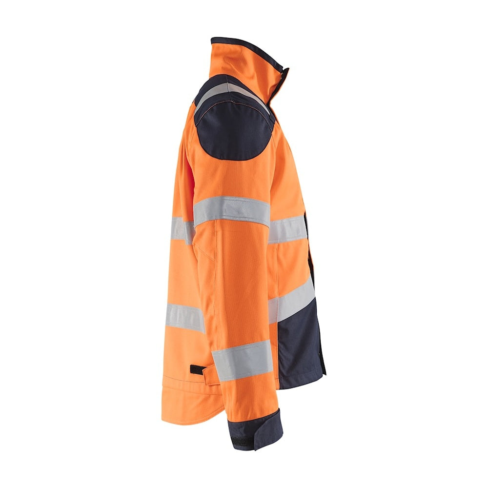 Blaklader Multinorm Inherent Winter Jacket 4069 #colour_orange-navy-blue