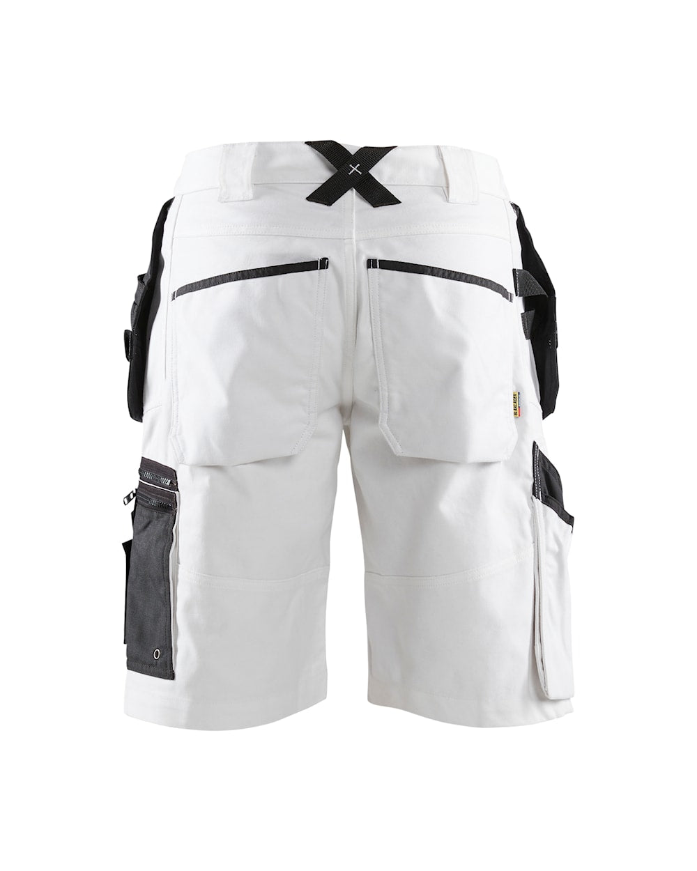 Blaklader X1500 Painters Shorts 1512 #colour_white-dark-grey