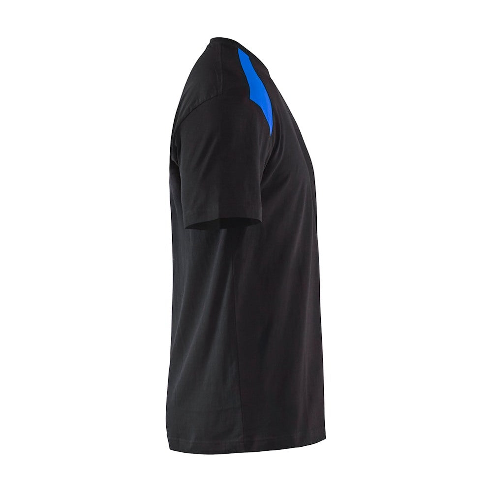 Blaklader T-Shirt 3379 #colour_black-cornflower-blue