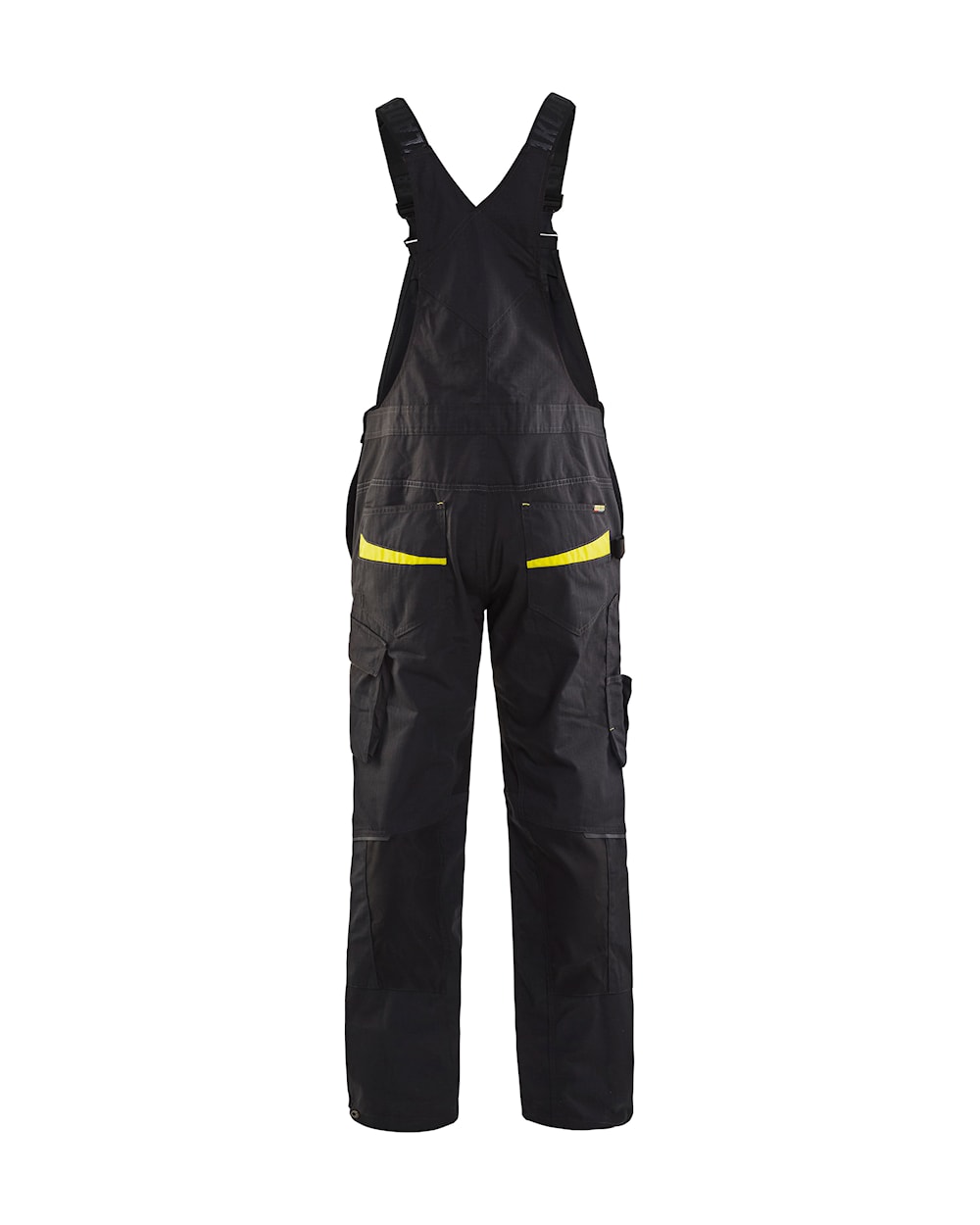 Blaklader Bib Overall with Stretch 2695 - Black/Hi-Vis Yellow