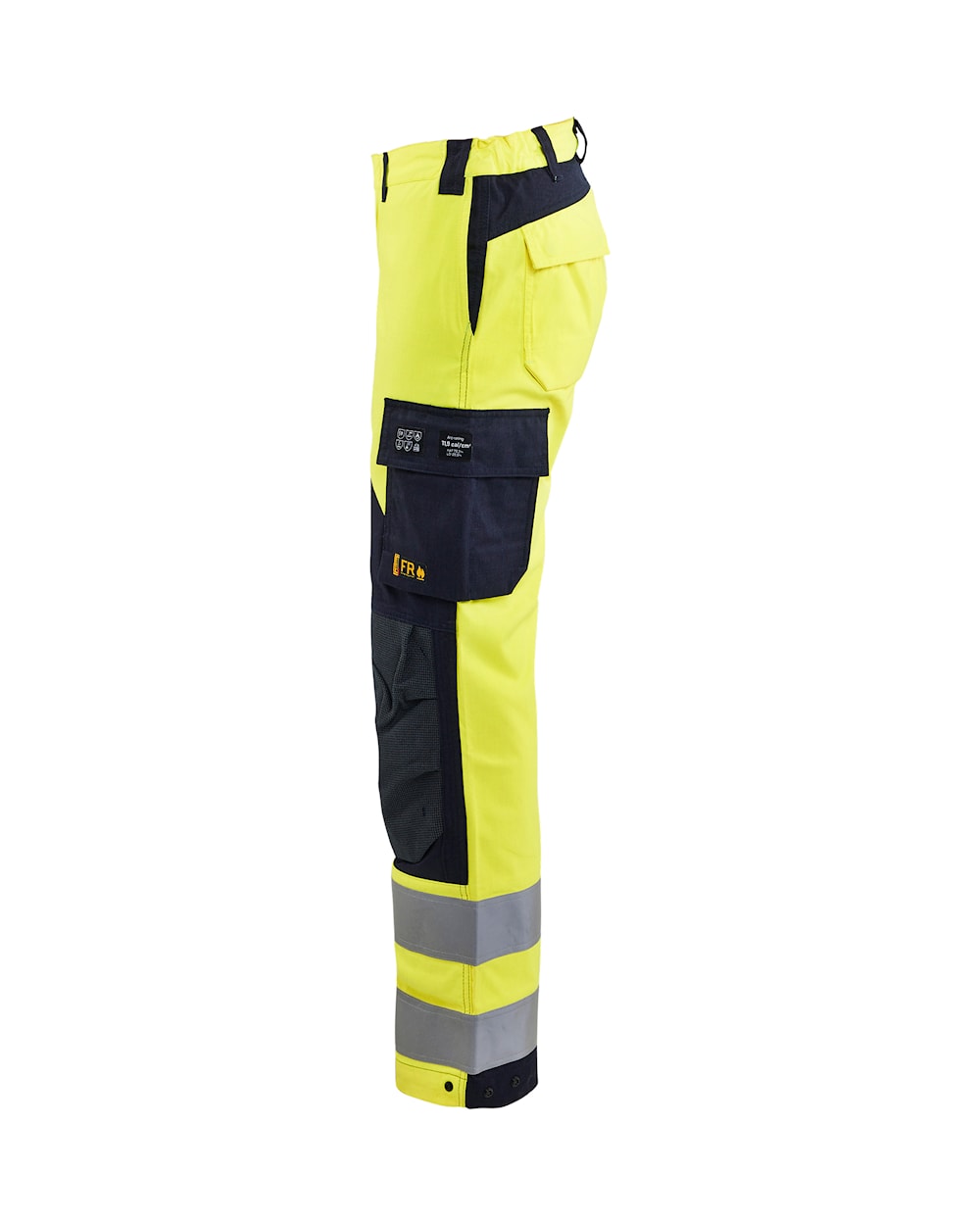 Blaklader Women's Multinorm Inherent Trousers 7189 #colour_hi-vis-yellow-navy-blue