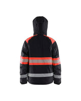 Blaklader Winter Jacket Hi-Vis 4480 #colour_black-red-hi-vis