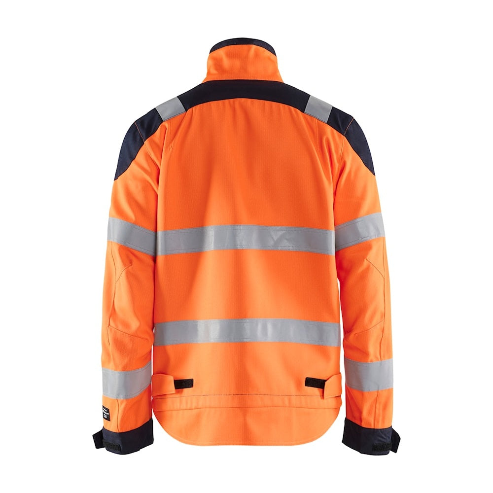 Blaklader Multinorm Inherent Winter Jacket 4069 #colour_orange-navy-blue