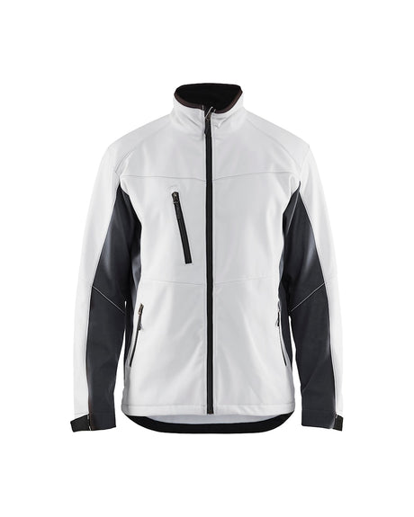 Blaklader Softshell Jacket 4950 #colour_white-dark-grey