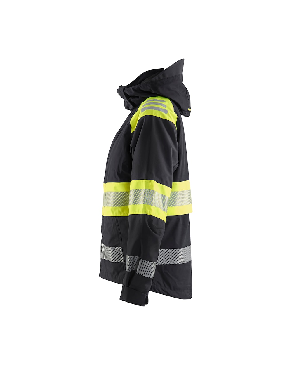 Blaklader Women's Shell Jacket Hi-Vis 4430 #colour_black-hi-vis-yellow