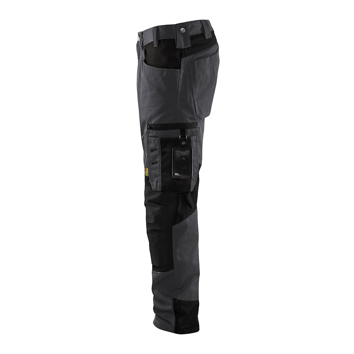 Blaklader Trousers without Nail Pockets 1556 #colour_mid-grey-black
