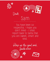 The Christmas Shop Personalisable Kids Letter To Santa Tee