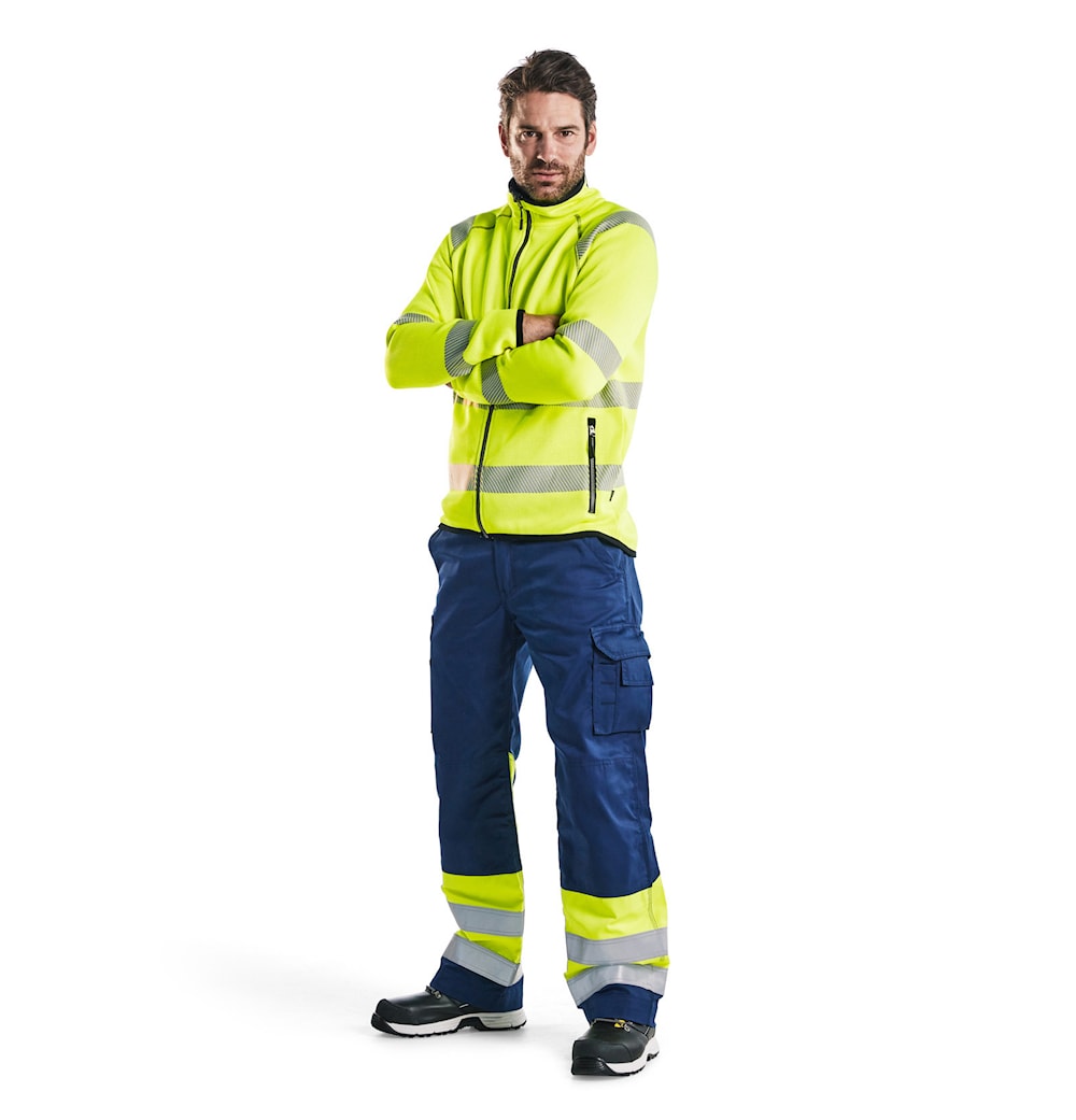 Blaklader Knitted Hi-Vis Jacket 4922 #colour_hi-vis-yellow