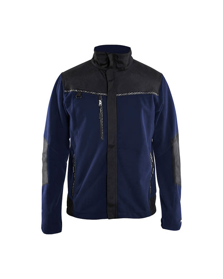 Blaklader Windproof Fleece Jacket 4955 #colour_navy-blue-black