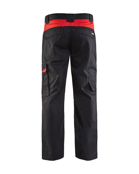 Blaklader Industry Trousers 14041800 - Black/Red #colour_black-red