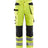 Blaklader Ventilated Hi-Vis Trousers 1565 #colour_hi-vis-yellow-black