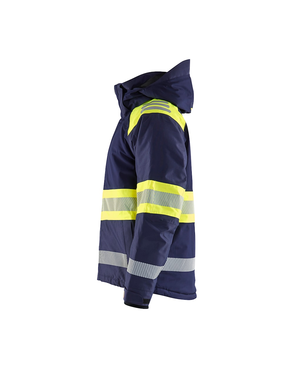 Blaklader Winter Jacket Hi-Vis 4480 #colour_navy-blue-hi-vis-yellow