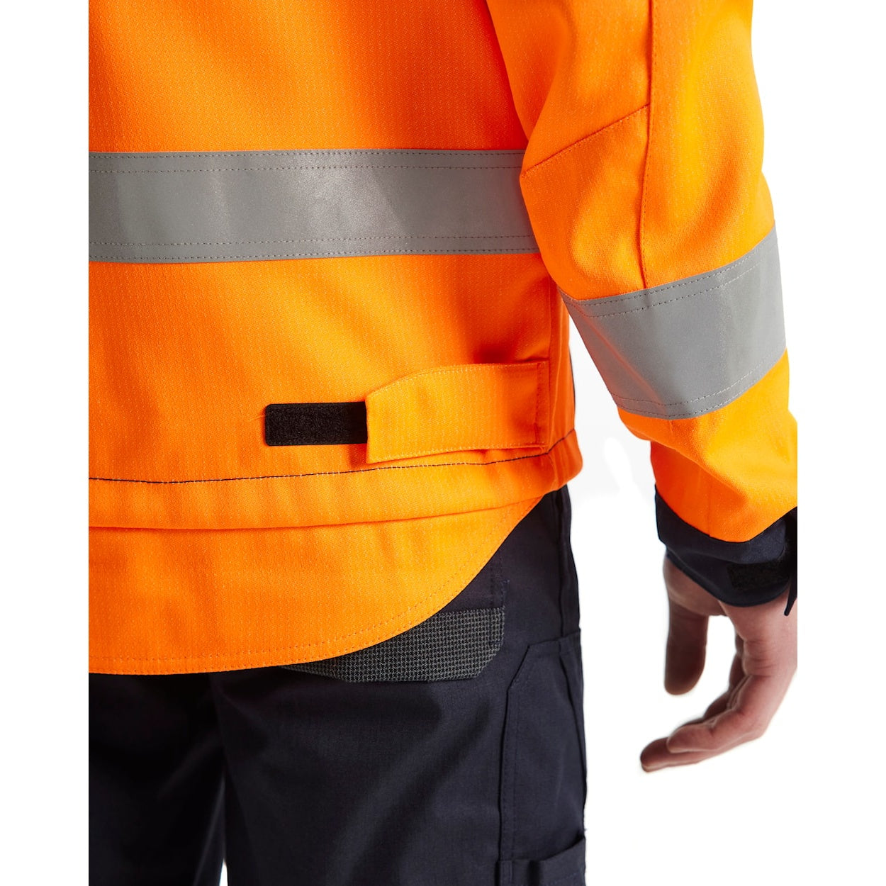Blaklader Multinorm Inherent Winter Jacket 4069 #colour_orange-navy-blue