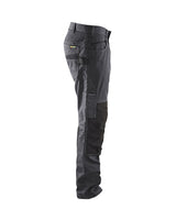 Blaklader Service Trousers with Stretch 1495 #colour_mid-grey-black