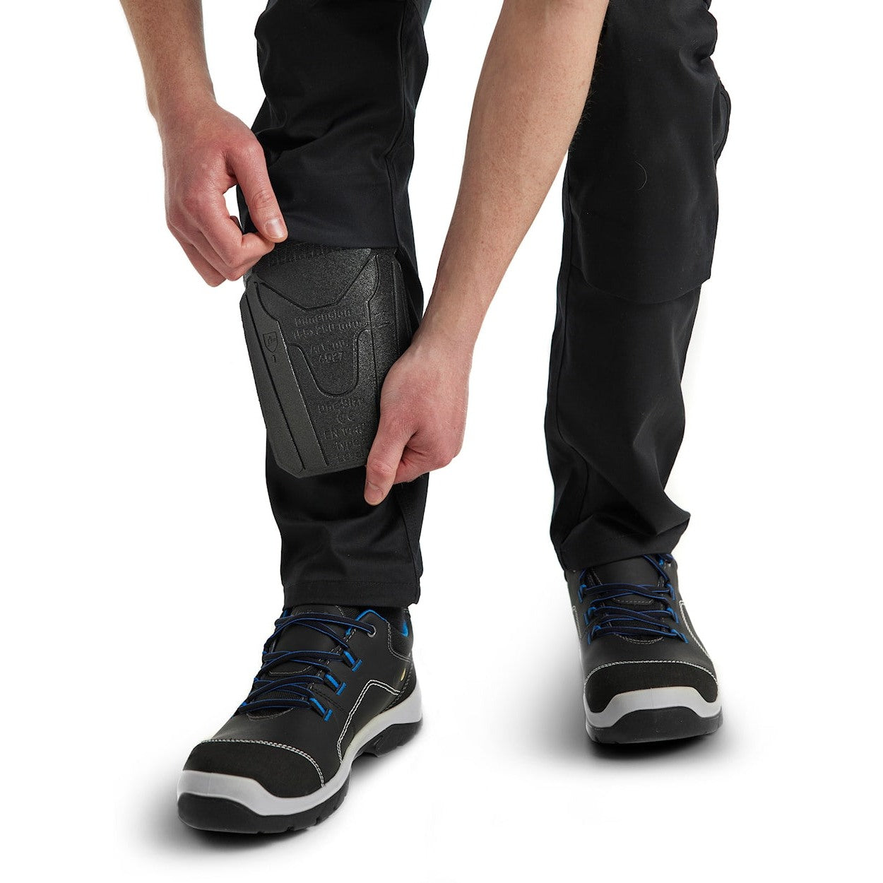 Blaklader Industry Trousers Stretch with Knee Pad Pockets 1448 - Black #colour_black
