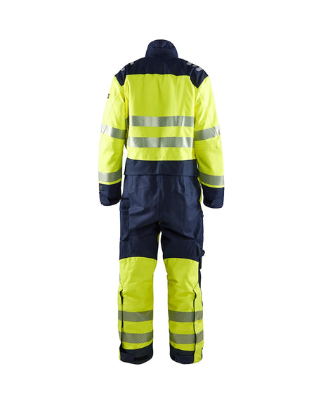 Blaklader Multinorm Winter Overall 6317 #colour_hi-vis-yellow-navy-blue