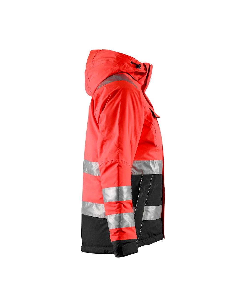 Blaklader Women's Hi-Vis Winter Jacket 4872 #colour_red-hi-vis-black