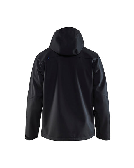 Blaklader Pro Softshell Jacket 4949 #colour_black-cornflower-blue