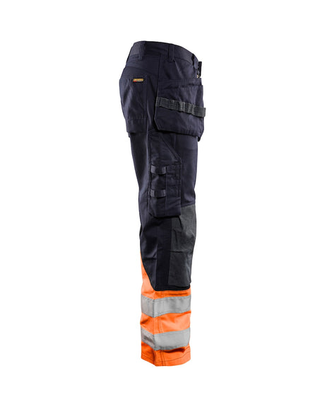 Blaklader Multinorm Inherent Trousers 1489 #colour_navy-blue-orange