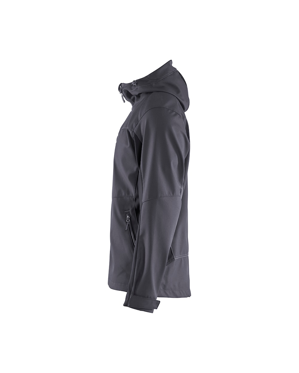 Blaklader Softshell Jacket with Hood 4753 #colour_mid-grey-black