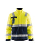 Blaklader Multinorm Winter Jacket 4068 #colour_hi-vis-yellow-navy-blue