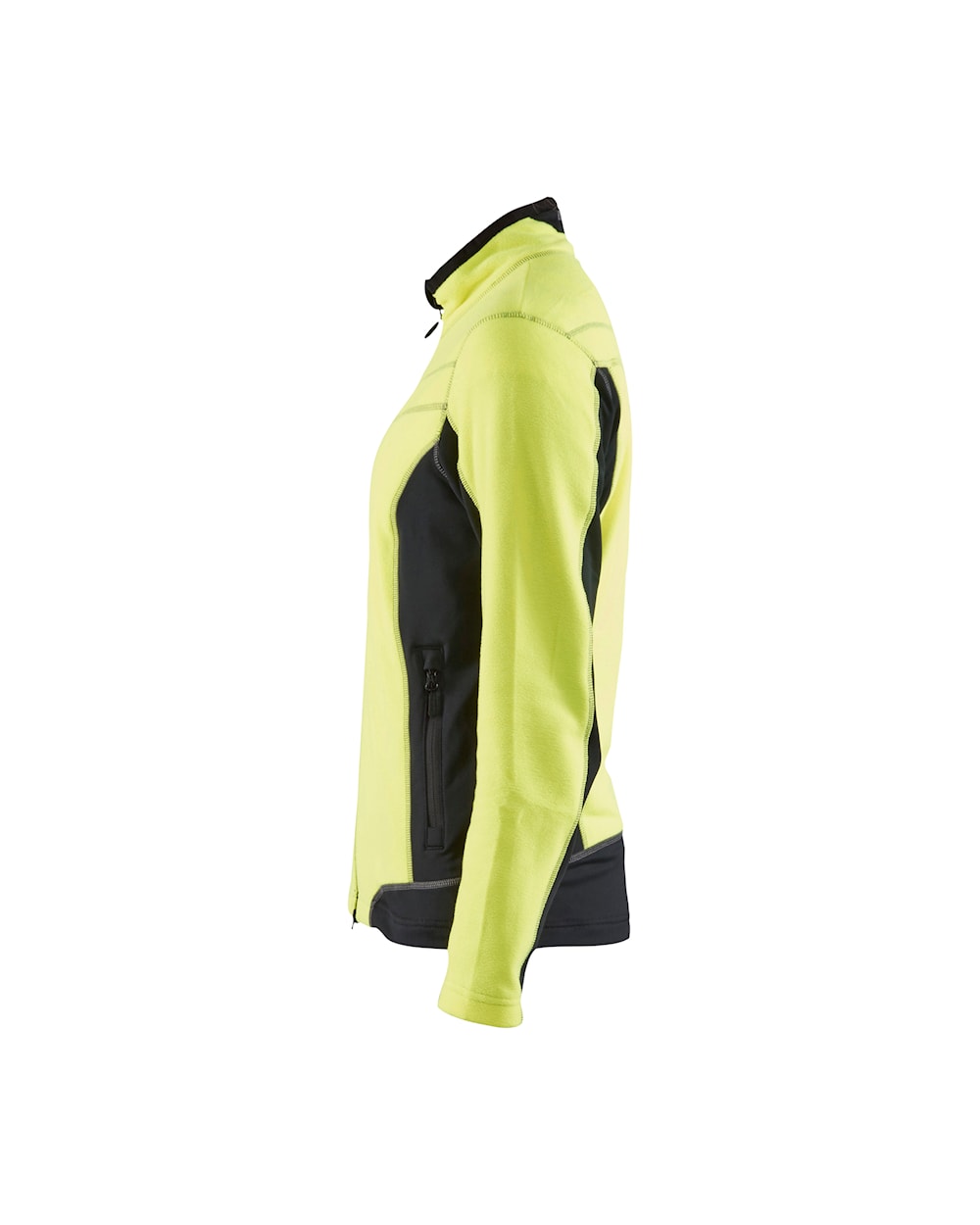 Blaklader Women's Micro Fleece Jacket 4924 #colour_hi-vis-yellow-black