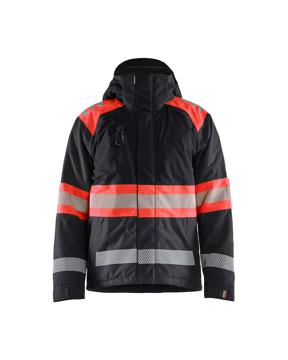 Blaklader Winter Jacket Hi-Vis 4480 #colour_black-red-hi-vis