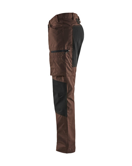 Blaklader Service Trousers with Stretch 14591845 #colour_brown-black