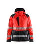 Blaklader Women's Shell Jacket Hi-Vis 4436 #colour_red-hi-vis-black