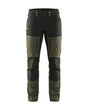 Blaklader Service Trousers with Stretch 1456 - Dark olive green/Black #colour_dark-olive-green-black