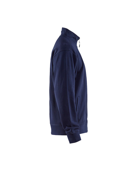 Blaklader Sweatshirt with Full Zip 3371 #colour_navy-blue