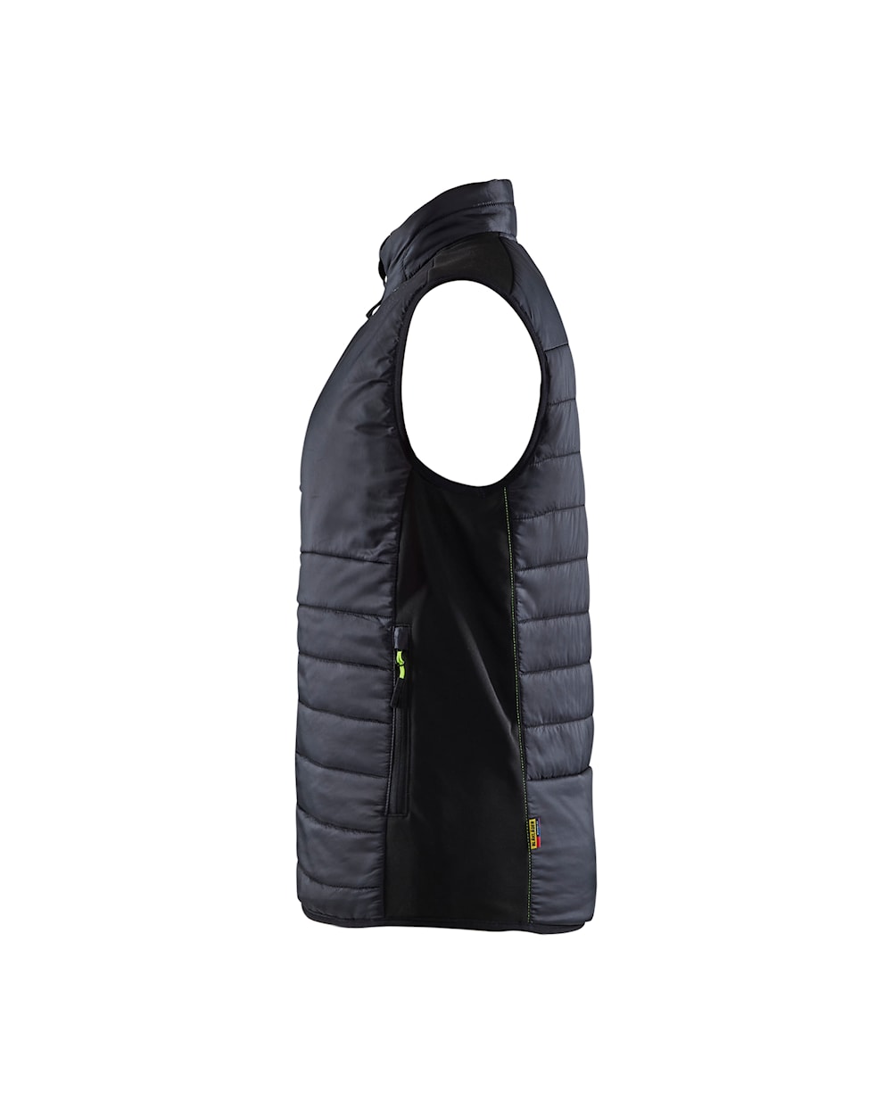 Blaklader Vest Warm-Lined Women 3864 #colour_black-hi-vis-yellow