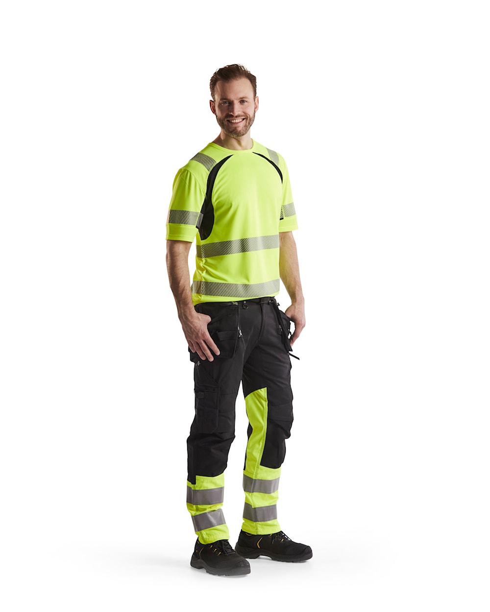 Blaklader Uv Hi-Vis T-Shirt 3397 #colour_hi-vis-yellow-black