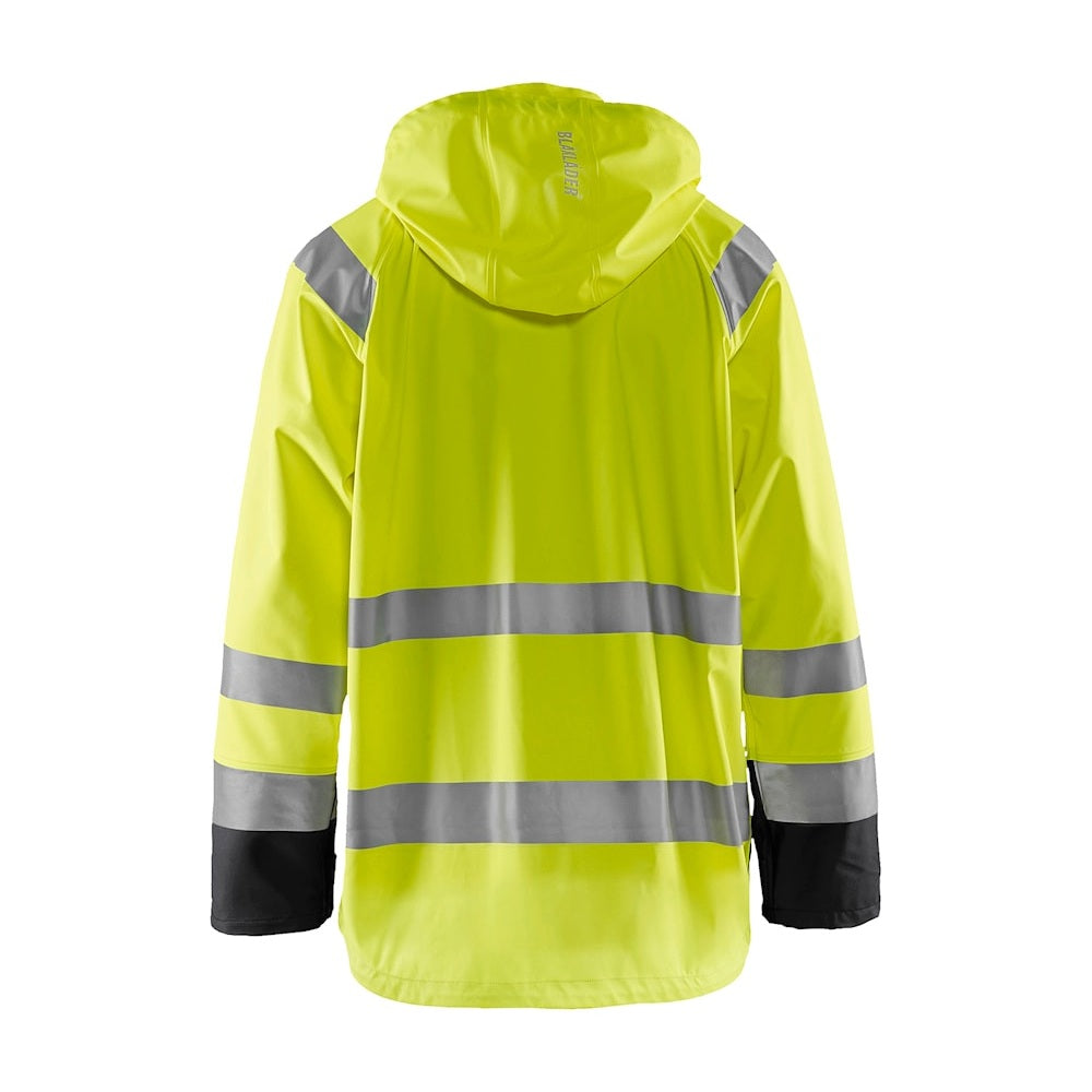 Blaklader Rain Jacket Hi-Vis Level 1 4323 #colour_hi-vis-yellow-black